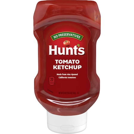 Hunts Hunts Tomato Ketchup 20 oz. Squeeze Bottle, PK12 2700038143